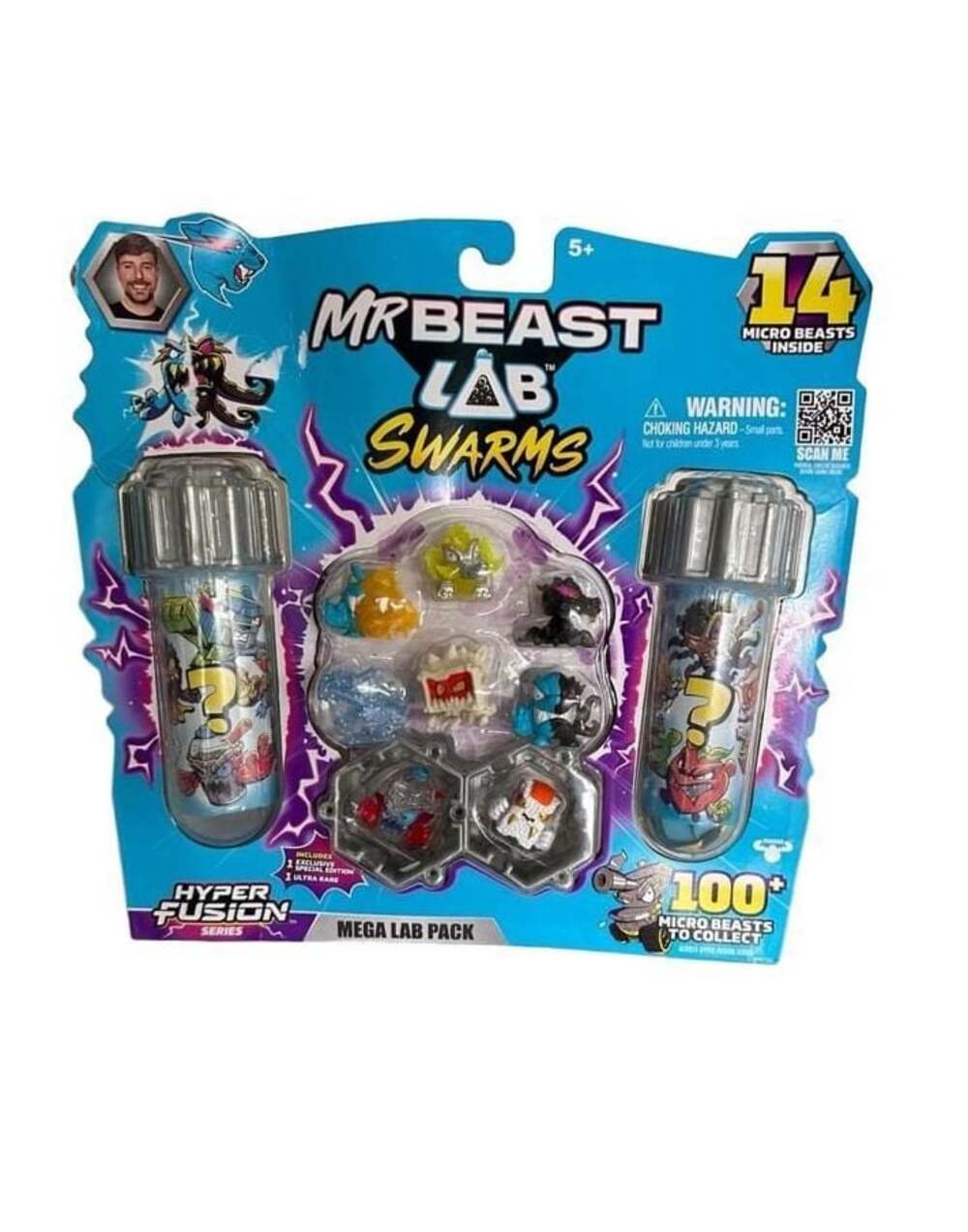 MrBeast Lab Swarms Hyper Fusion Series Mega Lab Pack 14 Micro Beasts Inside